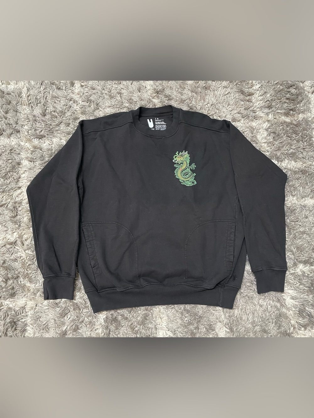 Unless The Rise of the Romaine Empire Graphic Crewneck Sweatshirt Black Size M